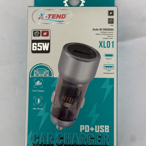 65W PD+USB Car Charger - Xl-001